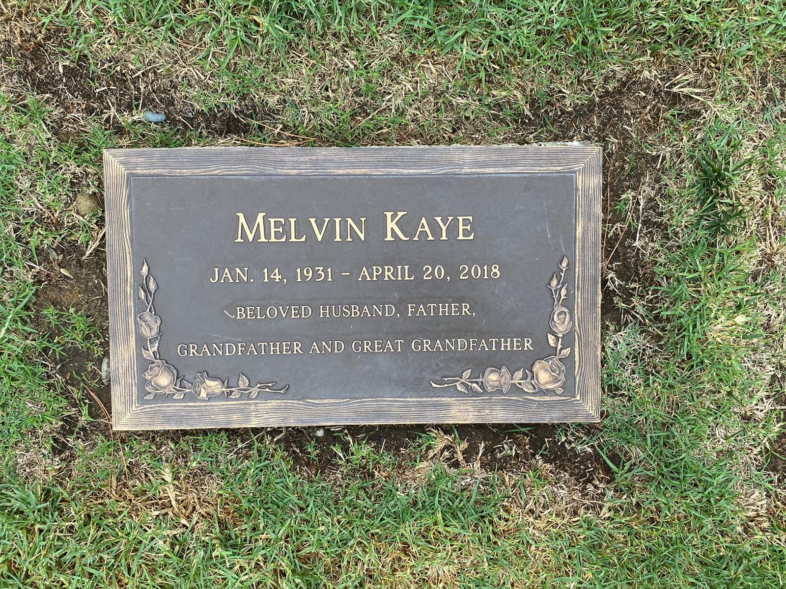 Mel’s grave at the Pierce Brothers Valley Oaks-Griffin Memorial Park, Los Angeles. Photo: Mel’s Loop
